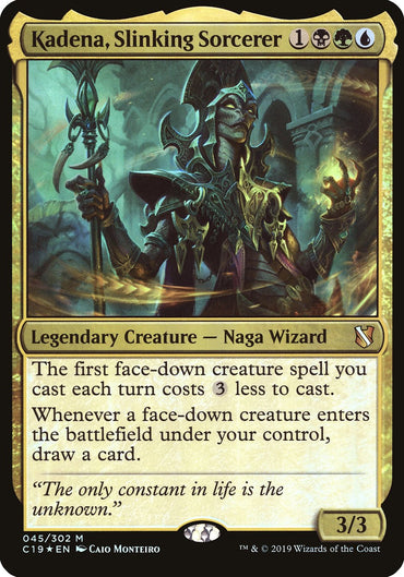 Kadena, Slinking Sorcerer (Oversized) [Commander 2019 Oversized]