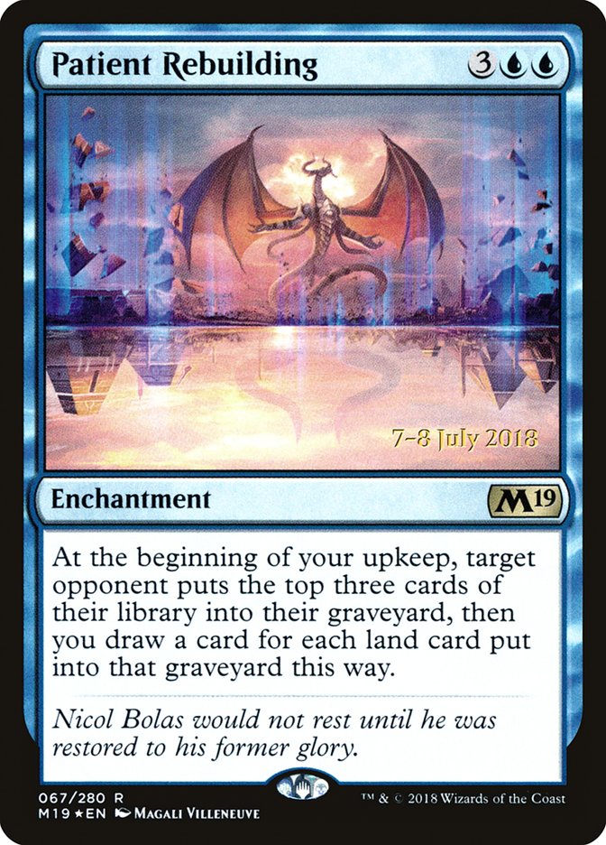 Patient Rebuilding [Core Set 2019 Prerelease Promos] 