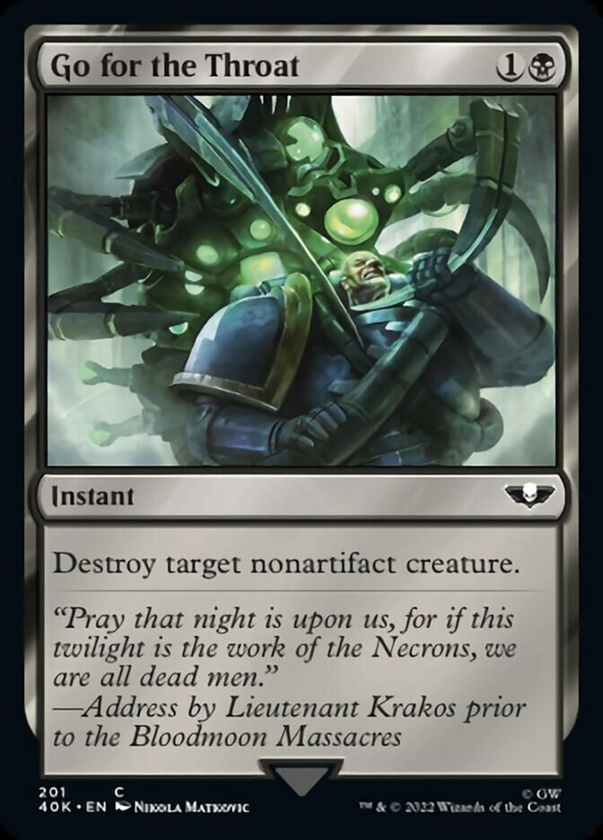 Go for the Throat (Surge Foil) [Warhammer 40,000] 