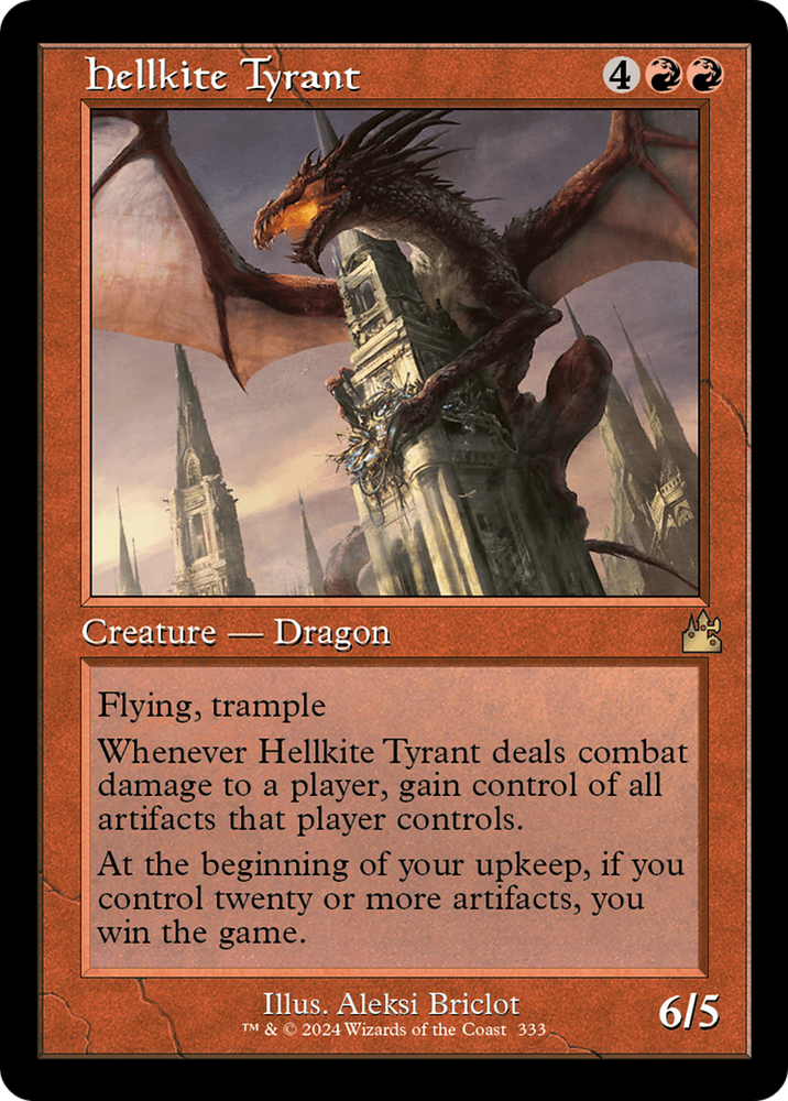 Hellkite Tyrant (Retro Frame) [Ravnica Remastered] 