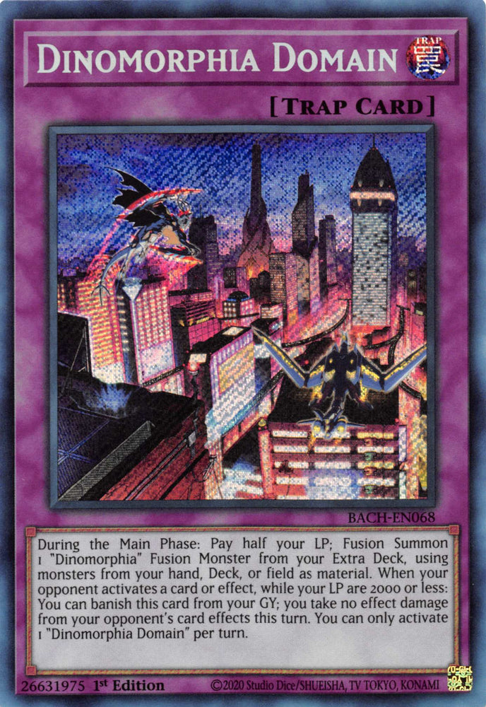 Dinomorphia Domain [BACH-EN068] Secret Rare 