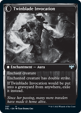 Twinblade Geist // Twinblade Invocation [Innistrad: Double Feature] 