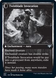 Twinblade Geist // Twinblade Invocation [Innistrad: Double Feature] 