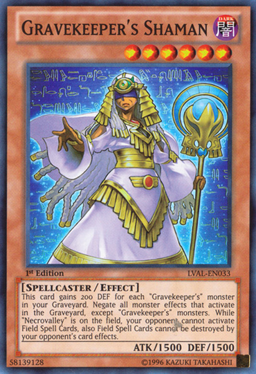 Gravekeeper's Shaman [LVAL-EN033] Super Rare 