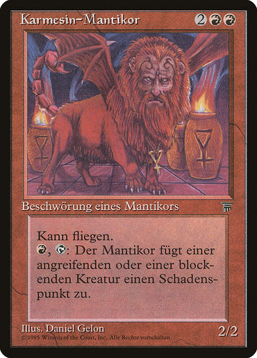 Crimson Manticore (German) - "Karmesin-Mantikor" [Renaissance] 