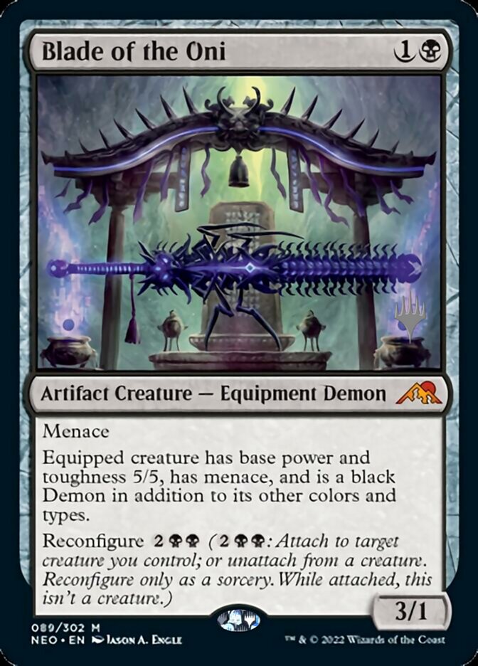 Blade of the Oni (Promo Pack) [Kamigawa: Neon Dynasty Promos] 