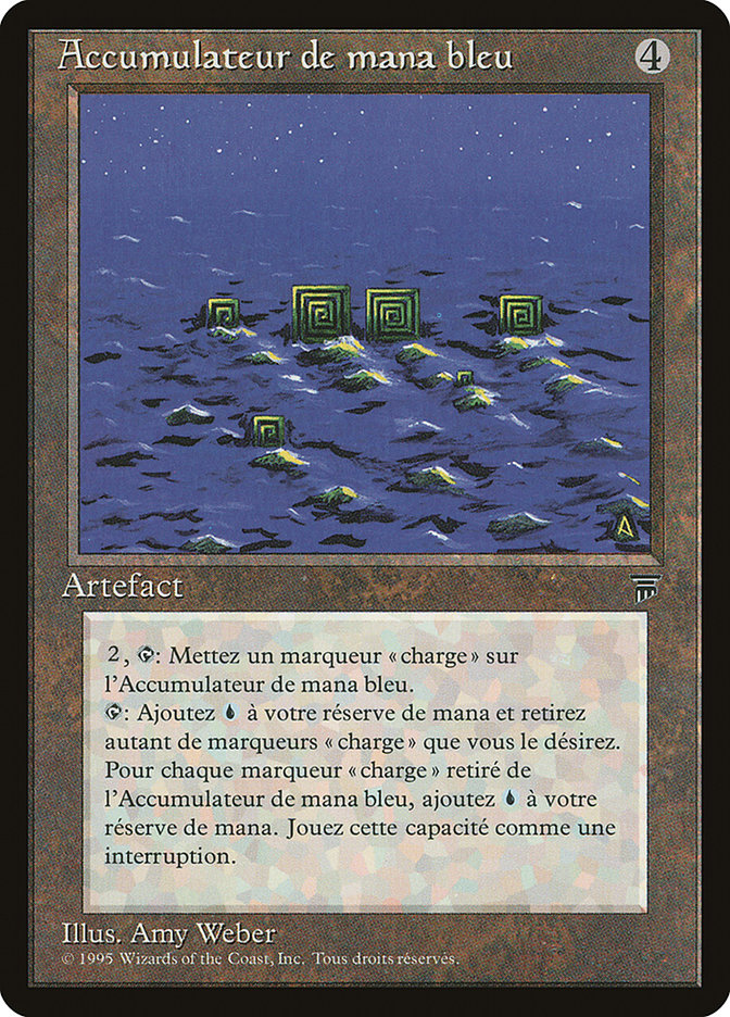 Blue Mana Battery (French) - "Accumulateur de mana bleu" [Renaissance] 