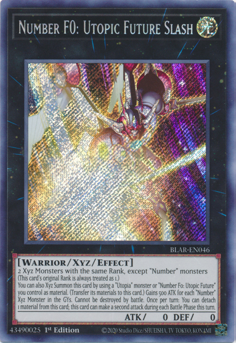 Number F0: Utopic Future Slash [BLAR-EN046] Secret Rare 