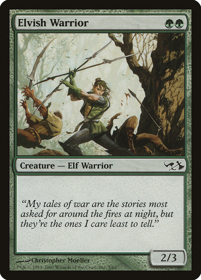 Elvish Warrior [Duel Decks: Elves vs. Goblins] 