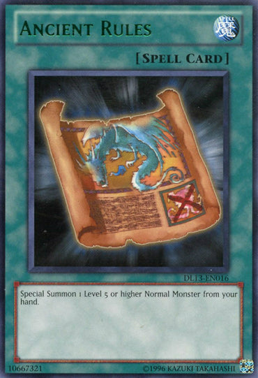 Ancient Rules (Green) [DL13-EN016] Rare 