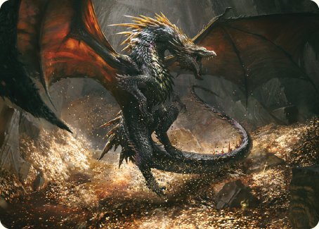 Cavern-Hoard Dragon Art Card [The Lord of the Rings: Tales of Middle-earth Art Series] 