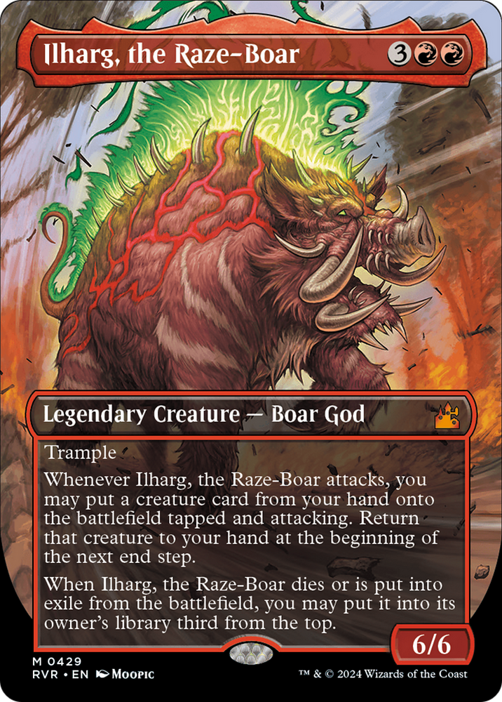 Ilharg, the Raze-Boar (Anime Borderless) [Ravnica Remastered] 