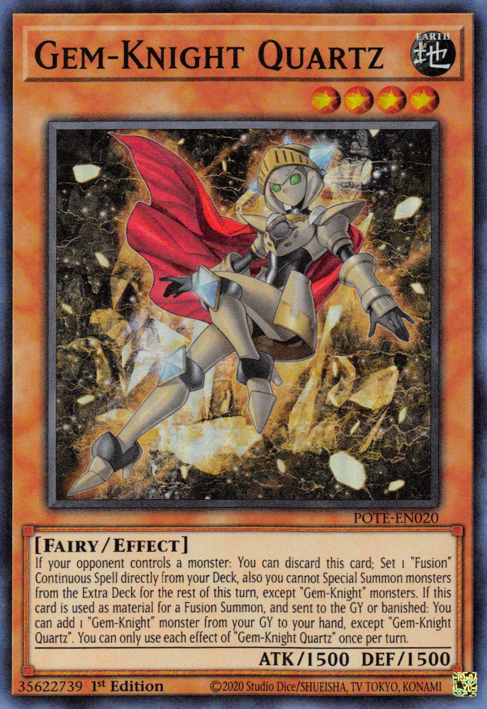 Gem-Knight Quartz [POTE-EN020] Super Rare 