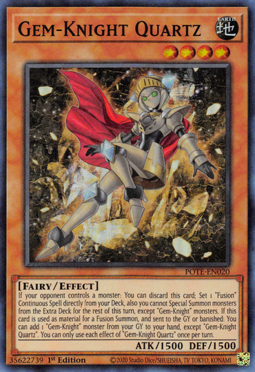 Gem-Knight Quartz [POTE-EN020] Super Rare 