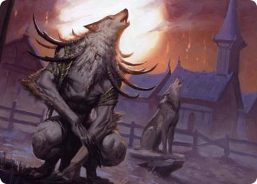 Lord of the Ulvenwald Art Card [Innistrad: Midnight Hunt Art Series] 