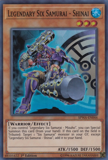 Legendary Six Samurai - Shinai [SPWA-EN044] Super Rare 