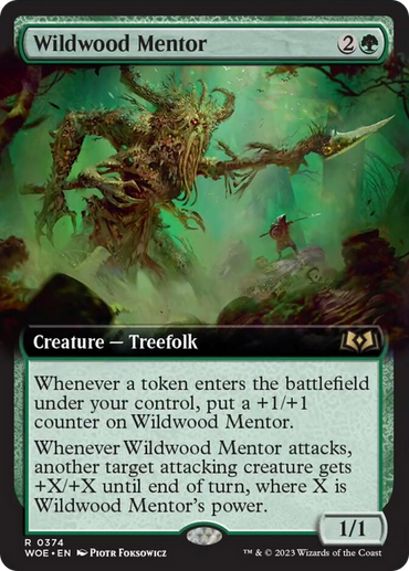 Wildwood Mentor (Extended Art) [Wilds of Eldraine] 