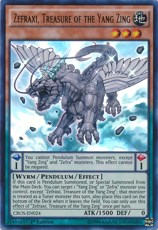 Zefraxi, Treasure of the Yang Zing [CROS-EN024] Ultra Rare 