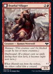 Fearful Villager // Fearsome Werewolf [Innistrad: Crimson Vow] 