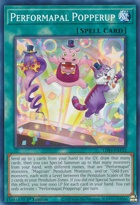 Performapal Popperup [LDS3-EN132] Common 