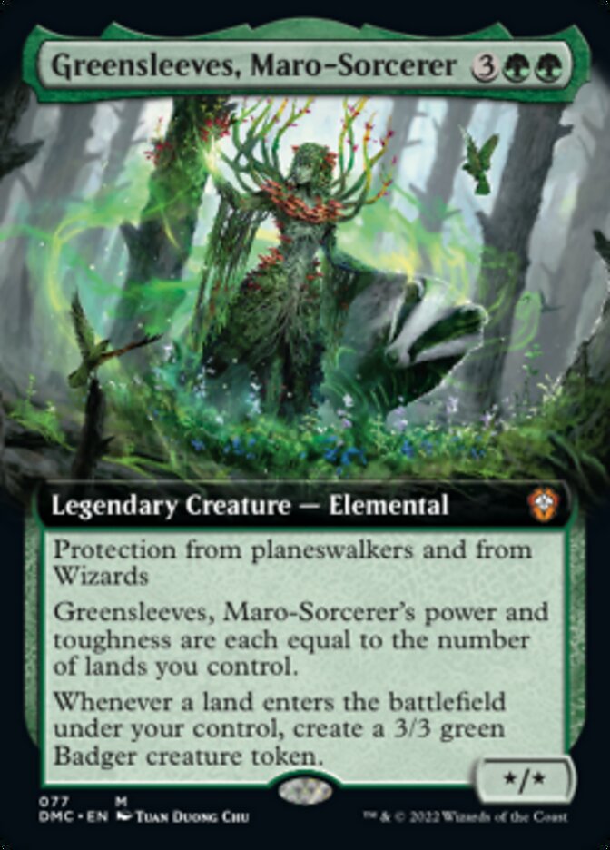 Greensleeves, Maro-Sorcerer (Extended Art) [Dominaria United Commander] 