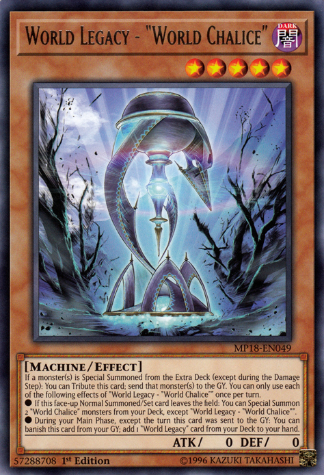 World Legacy - "World Chalice" [MP18-EN049] Rare 