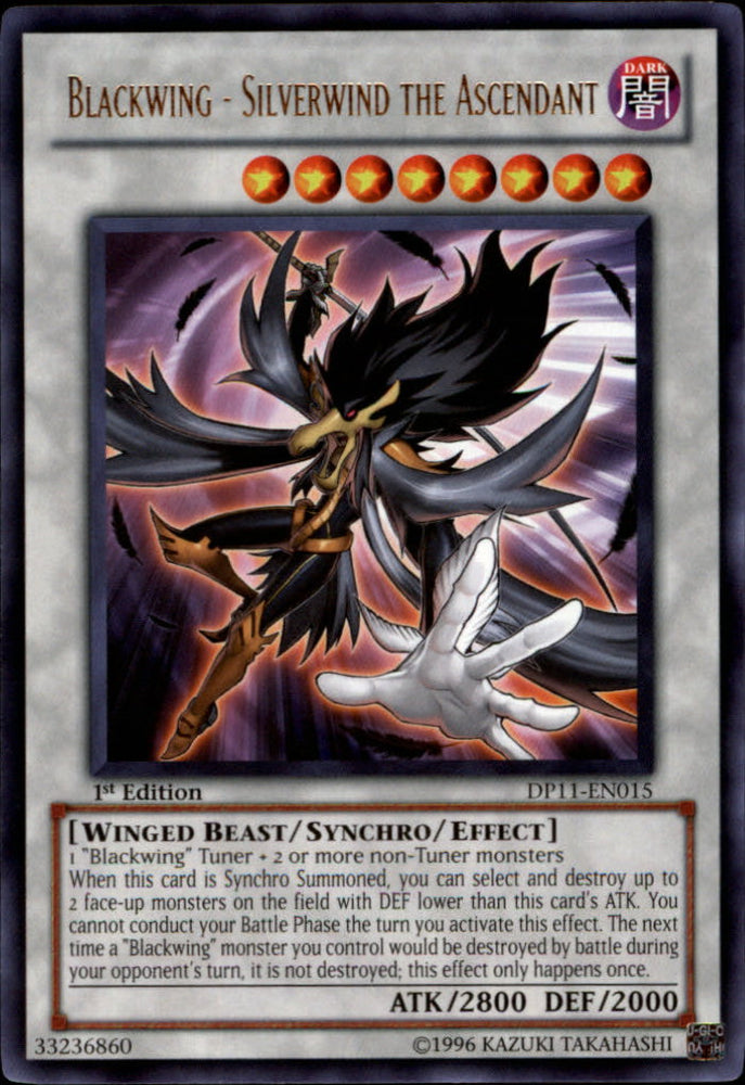 Blackwing - Silverwind the Ascendant [DP11-EN015] Rare 