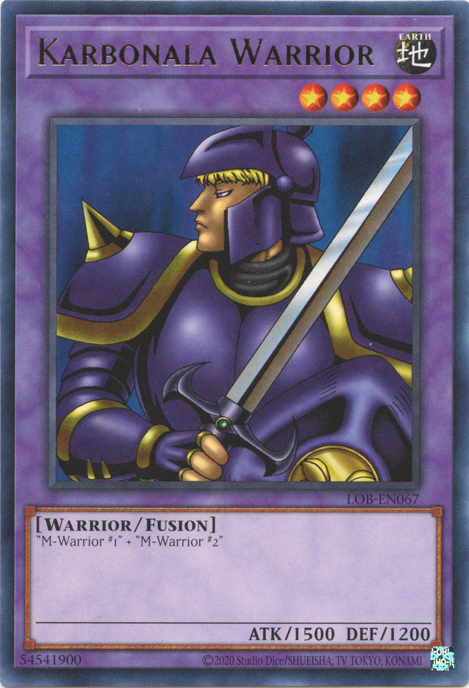 Karbonala Warrior (25th Anniversary) [LOB-EN067] Rare 
