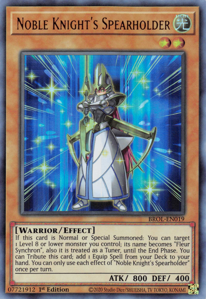 Noble Knight's Spearholder [BROL-EN019] Ultra Rare 