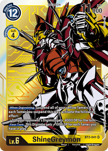 ShineGreymon [BT2-041] (Alternate Art) [Release Special Booster Ver.1.5] 