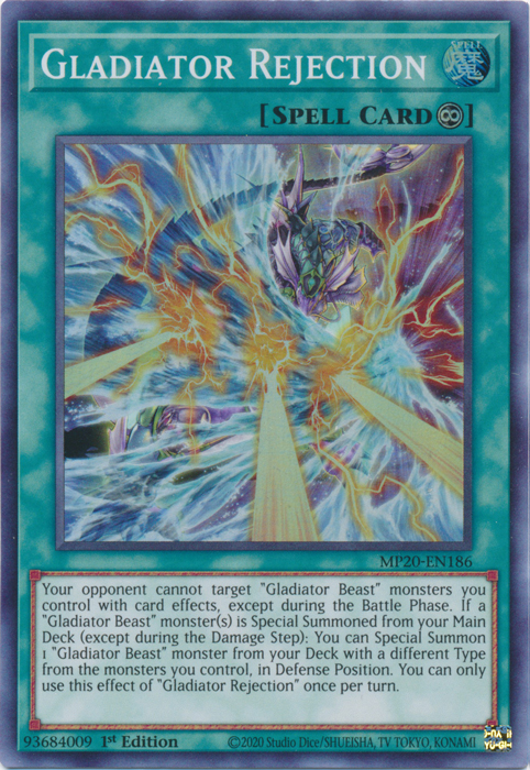 Gladiator Rejection [MP20-EN186] Super Rare 