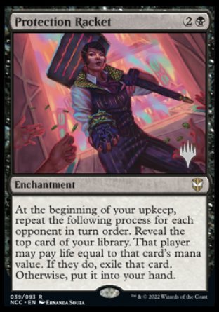 Protection Racket (Promo Pack) [Streets of New Capenna Commander Promos] 