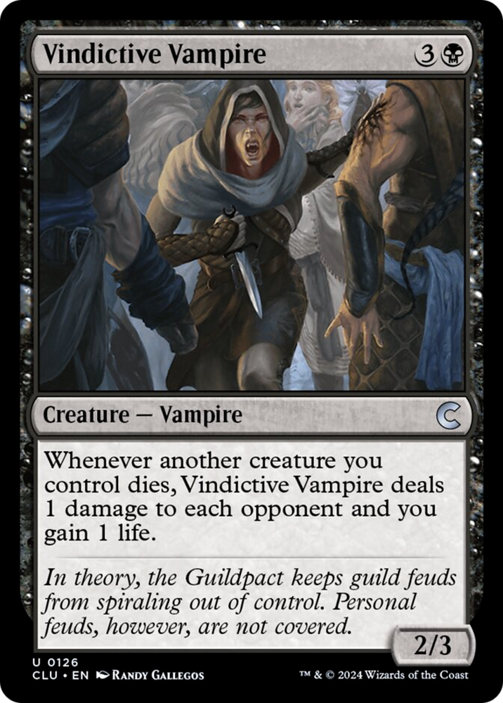 Vindictive Vampire [Ravnica: Clue Edition] 