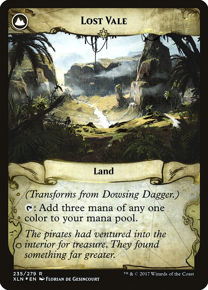 Dowsing Dagger // Lost Vale [Ixalan Prerelease Promos] 