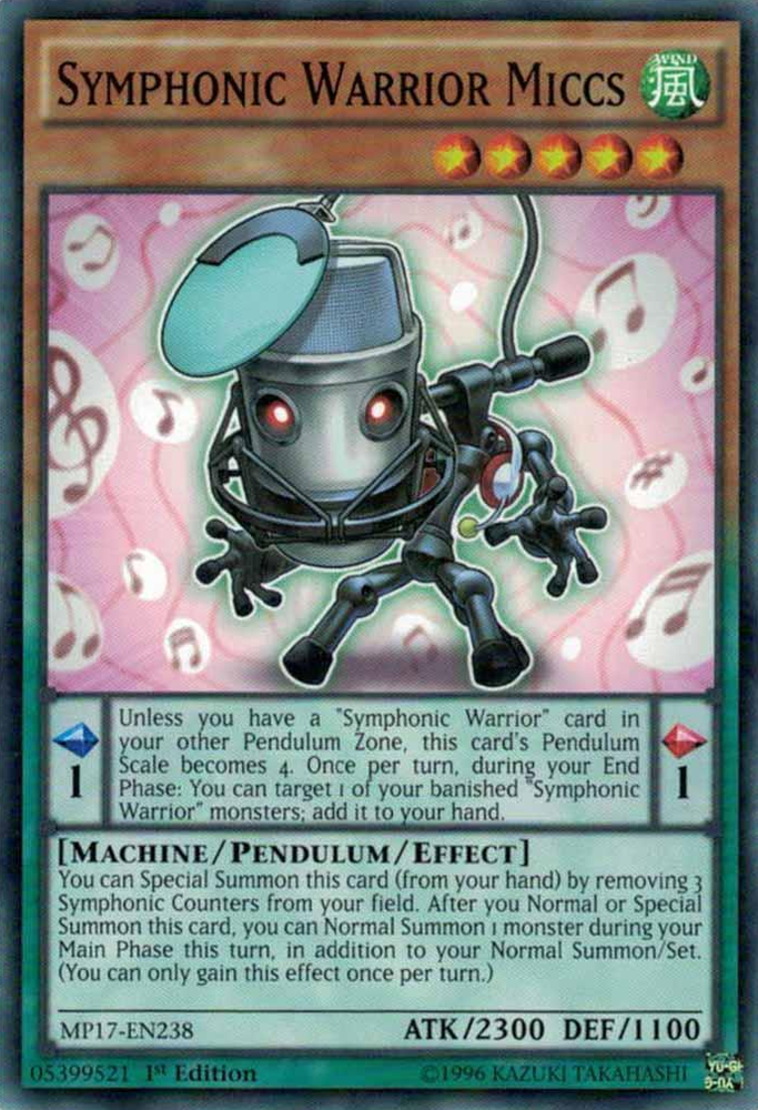 Symphonic Warrior Miccs [MP17-EN238] Common 