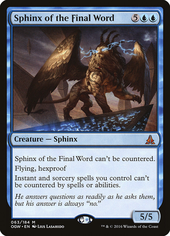 Sphinx of the Final Word [Oath of the Gatewatch] 