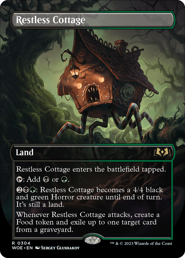 Restless Cottage (Borderless Alternate Art) [Wilds of Eldraine] 