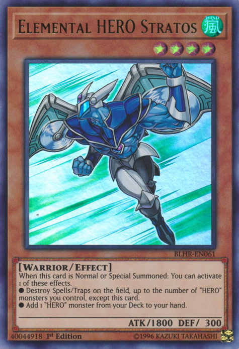 Elemental Hero Stratos [BLHR-EN061] Ultra Rare 
