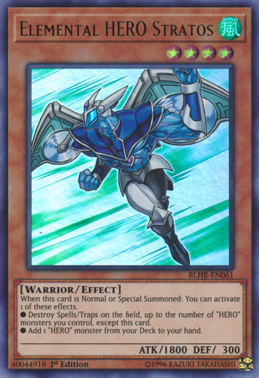 Elemental Hero Stratos [BLHR-EN061] Ultra Rare 