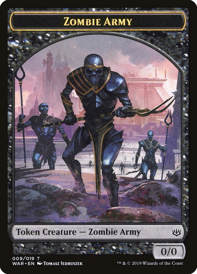 Zombie Army Token (009/019) [War of the Spark Tokens] 