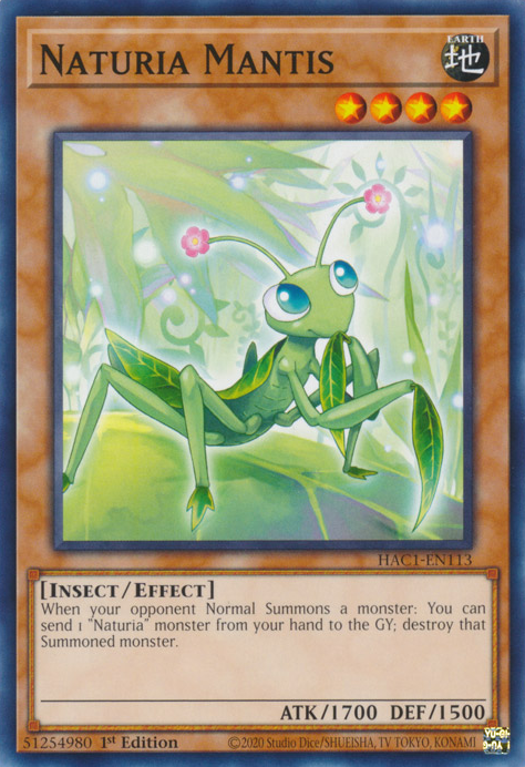 Naturia Mantis [HAC1-EN113] Common 