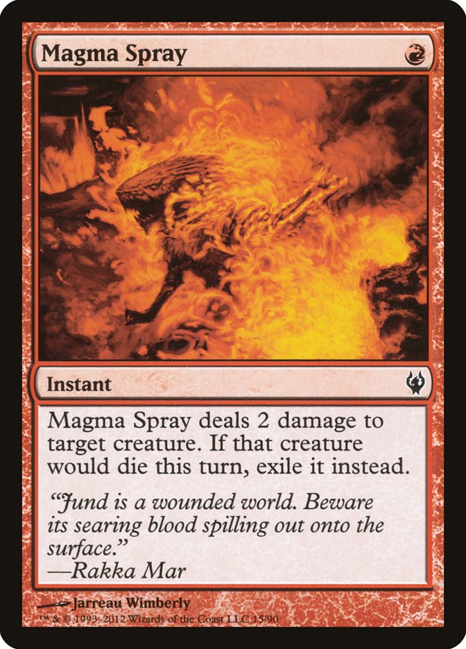 Magma Spray [Duel Decks: Izzet vs. Golgari] 