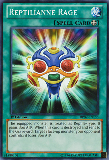 Reptilianne Rage [BP02-EN156] Mosaic Rare 