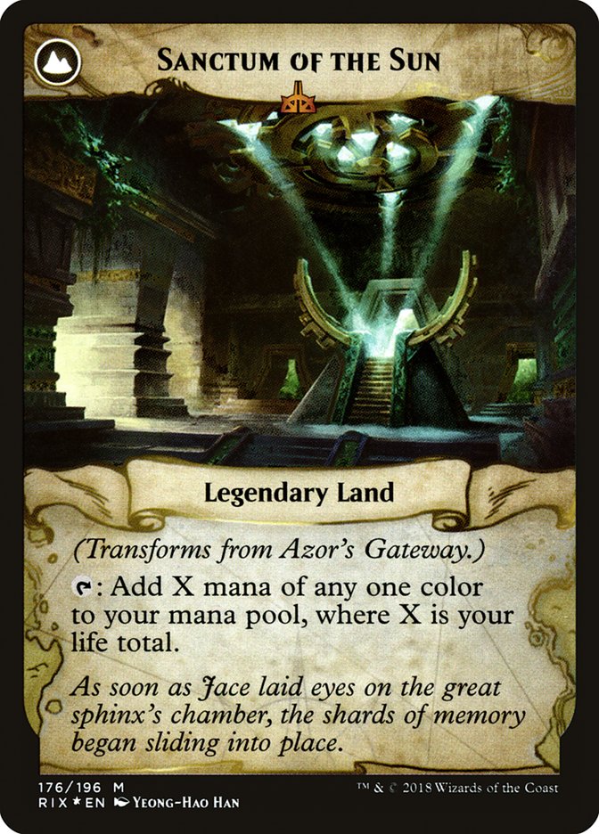 Azor's Gateway // Sanctum of the Sun [Rivals of Ixalan Prerelease Promos] 