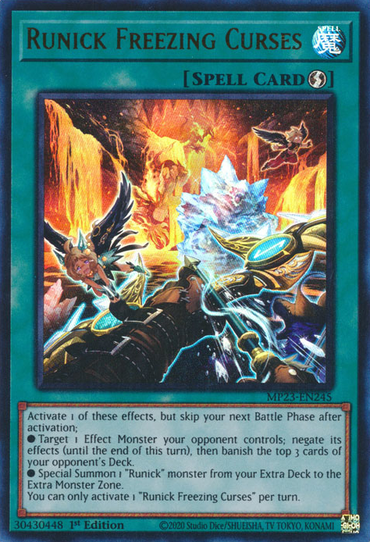 Runick Freezing Curses [MP23-EN245] Ultra Rare 
