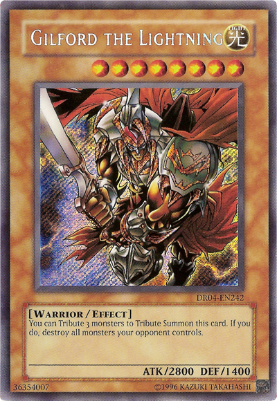 Gilford the Lightning [DR04-EN242] Secret Rare 