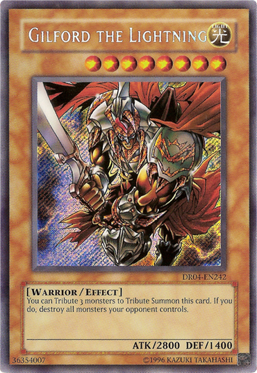 Gilford the Lightning [DR04-EN242] Secret Rare 