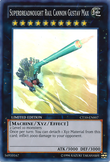 Superdreadnought Rail Cannon Gustav Max [CT10-EN007] Super Rare 