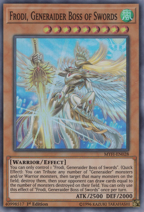 Frodi, Generaider Boss of Swords [MYFI-EN028] Super Rare 