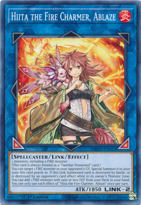 Hiita the Fire Charmer, Ablaze [MP20-EN024] Common 